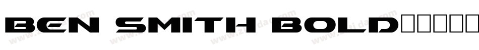 Ben Smith Bold字体转换